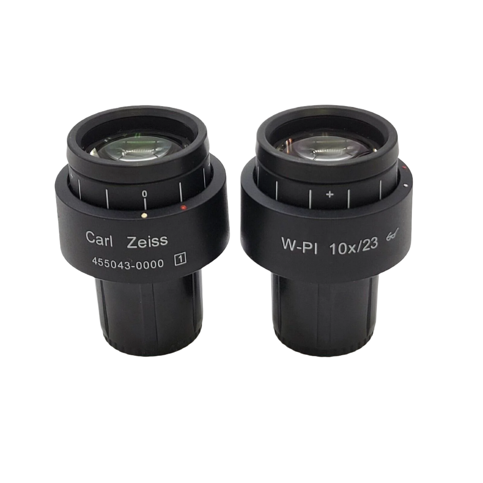 Zeiss Microscope Eyepiece Pair W-Pl 10x/23 455043-0000 Focusing ...