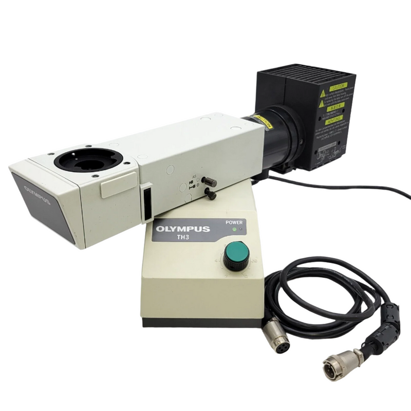 Olympus Microscope Vertical Illuminator U-KMA100, Lamphouse, & Power Supply - microscopemarketplace