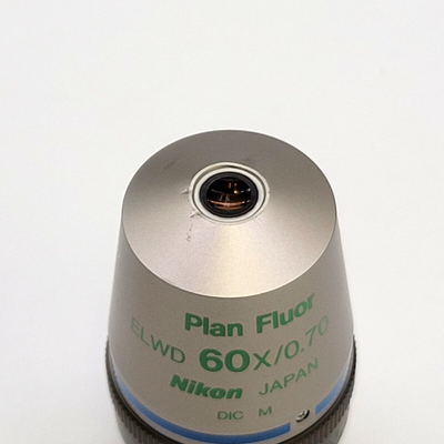 Nikon Microscope Objective Plan Fluor ELWD 60x Ph2 DLL Phase Contrast - microscopemarketplace