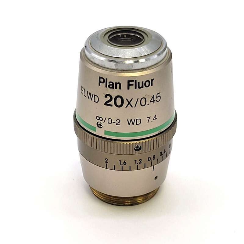Nikon Microscope Objective Plan Fluor ELWD 20x with Correction Collar - microscopemarketplace