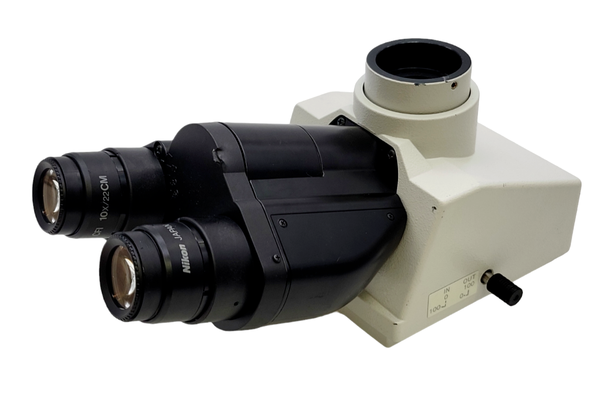 Nikon Microscope Trinocular Head LV-TI with CFI 10x Eyepieces and ...