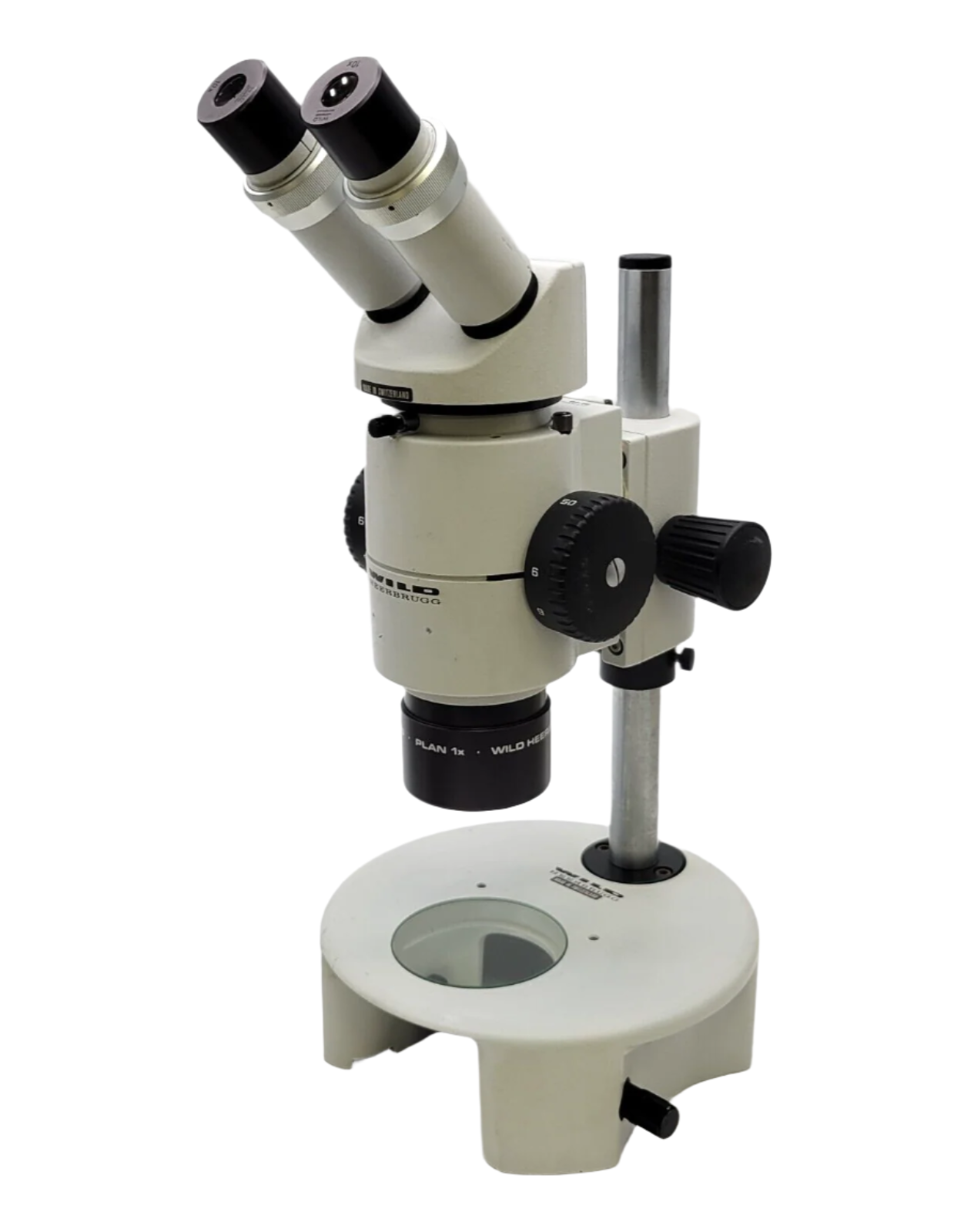 Wild Heerbrugg Stereo Microscope M8 with Binocular Head and Stand - microscopemarketplace