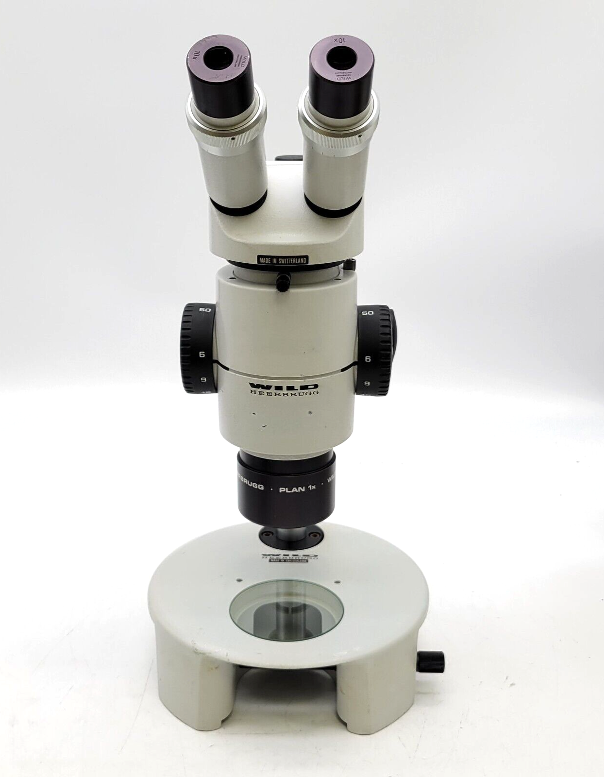 Wild Heerbrugg Stereo Microscope M8 with Binocular Head and Stand - microscopemarketplace