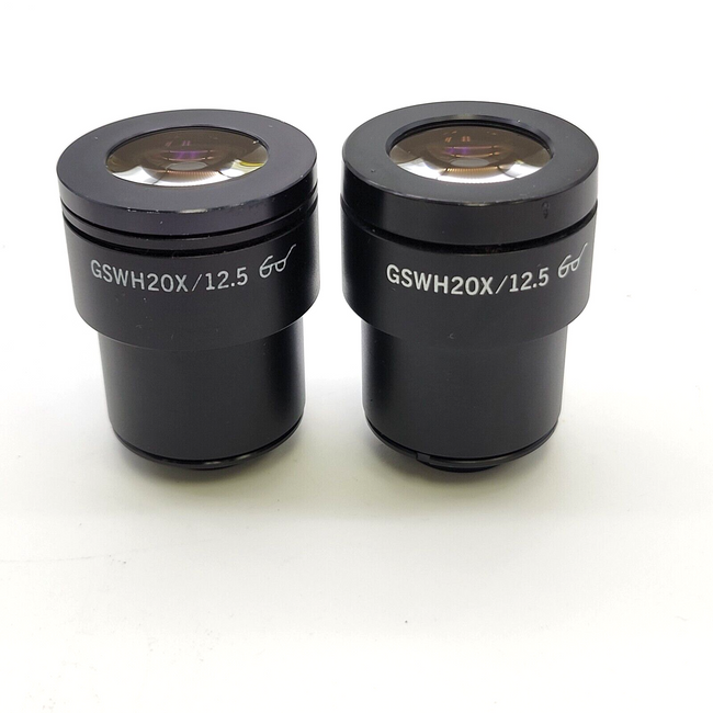 Olympus Stereo Microscope Eyepieces GSWH 20x / 12.5 - microscopemarketplace