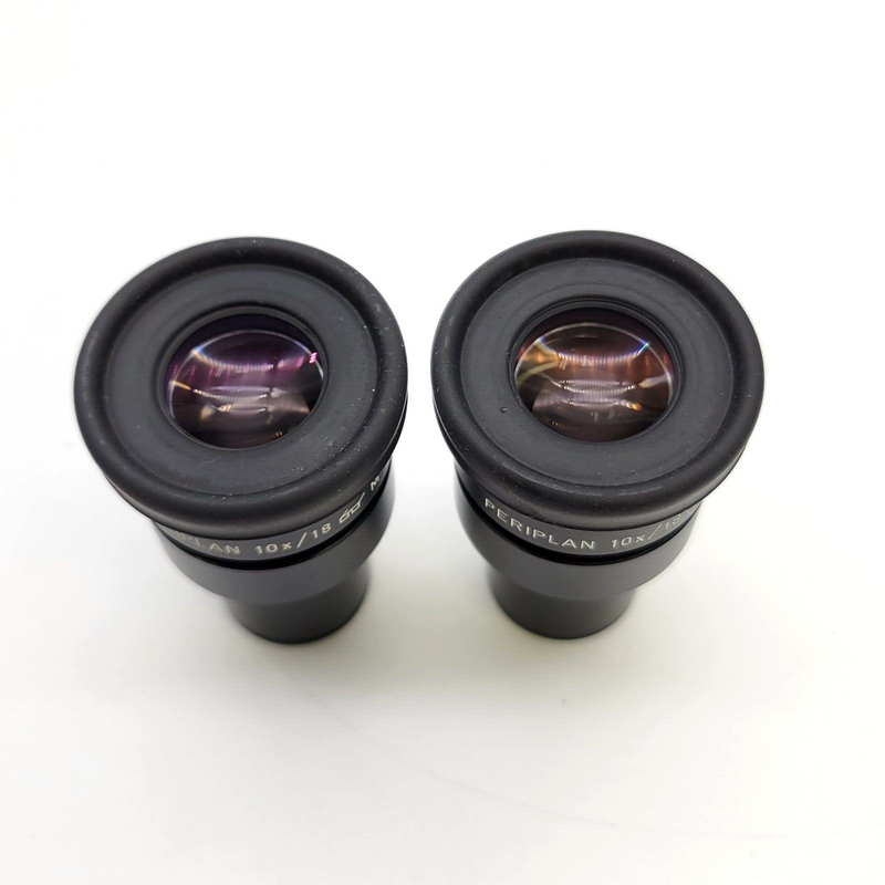 Leitz Microscope Eyepieces Periplan 10x/18 Focusable with Reticle - microscopemarketplace