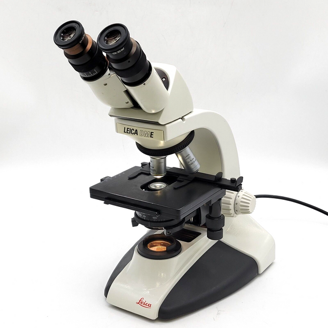 Leica Microscope DME with HI Plan 4x, 10x, 40x Objectives - microscopemarketplace