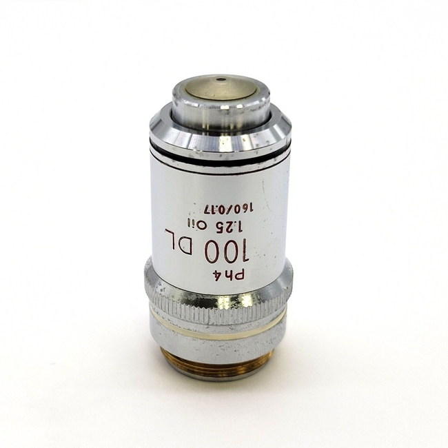 Nikon Microscope Objective 100x DL 1.25 Oil Ph4 Phase Contrast 160/0.17 - microscopemarketplace