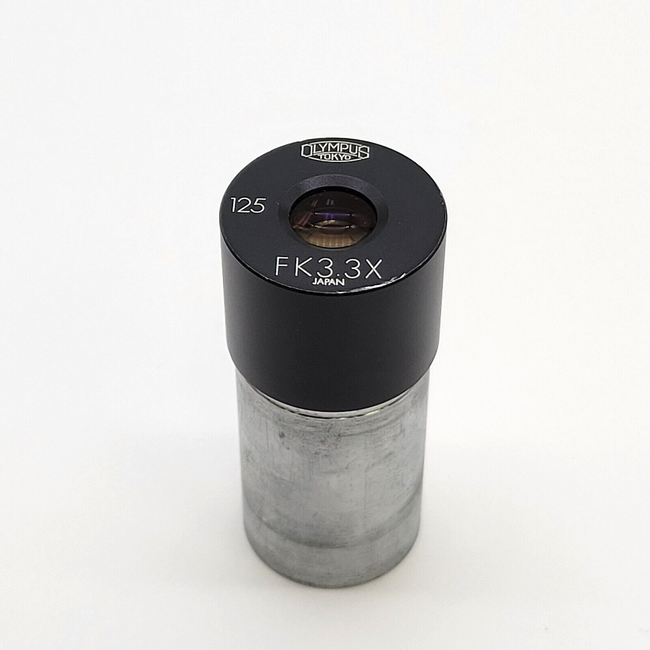 Olympus Microscope Eyepiece FK 3.3x 125 Photo Relay Lens - microscopemarketplace
