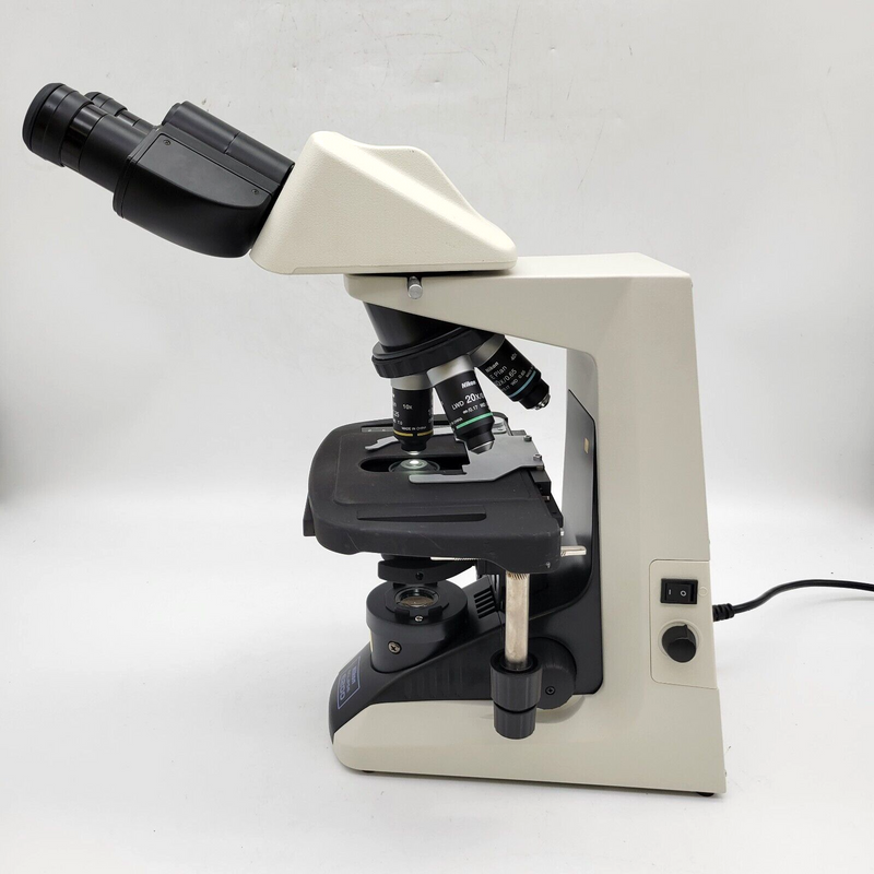 Nikon Microscope E200 LED with 4x, 10x, 20x, 40x and Travel Carrying Case - microscopemarketplace