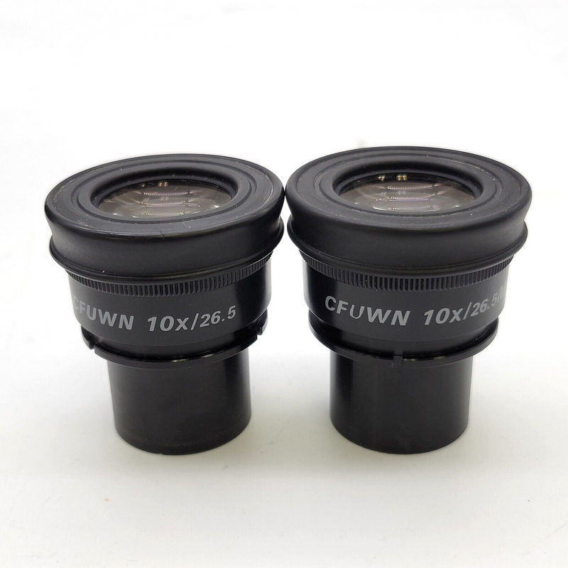 Nikon Microscope UW Ultra Wide Trinocular Head with CFUWN 10x/26.5 Eyepieces - microscopemarketplace