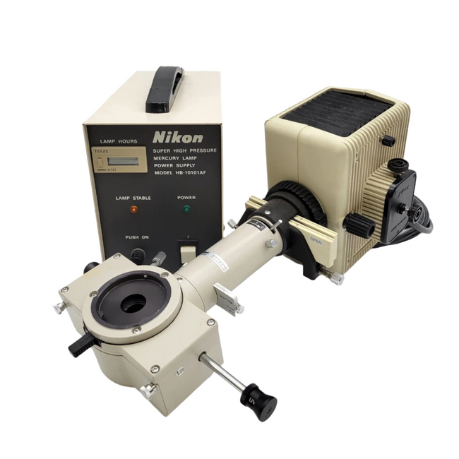 Nikon Microscope Fluorescence Illuminator & Power Supply Kit Labophot Optiphot - microscopemarketplace