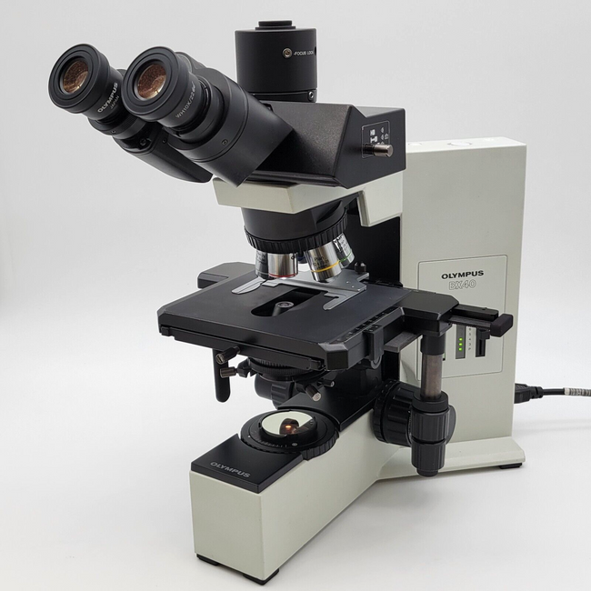 Olympus Microscope BX40 with Trinocular Head and 2X Objective - microscopemarketplace
