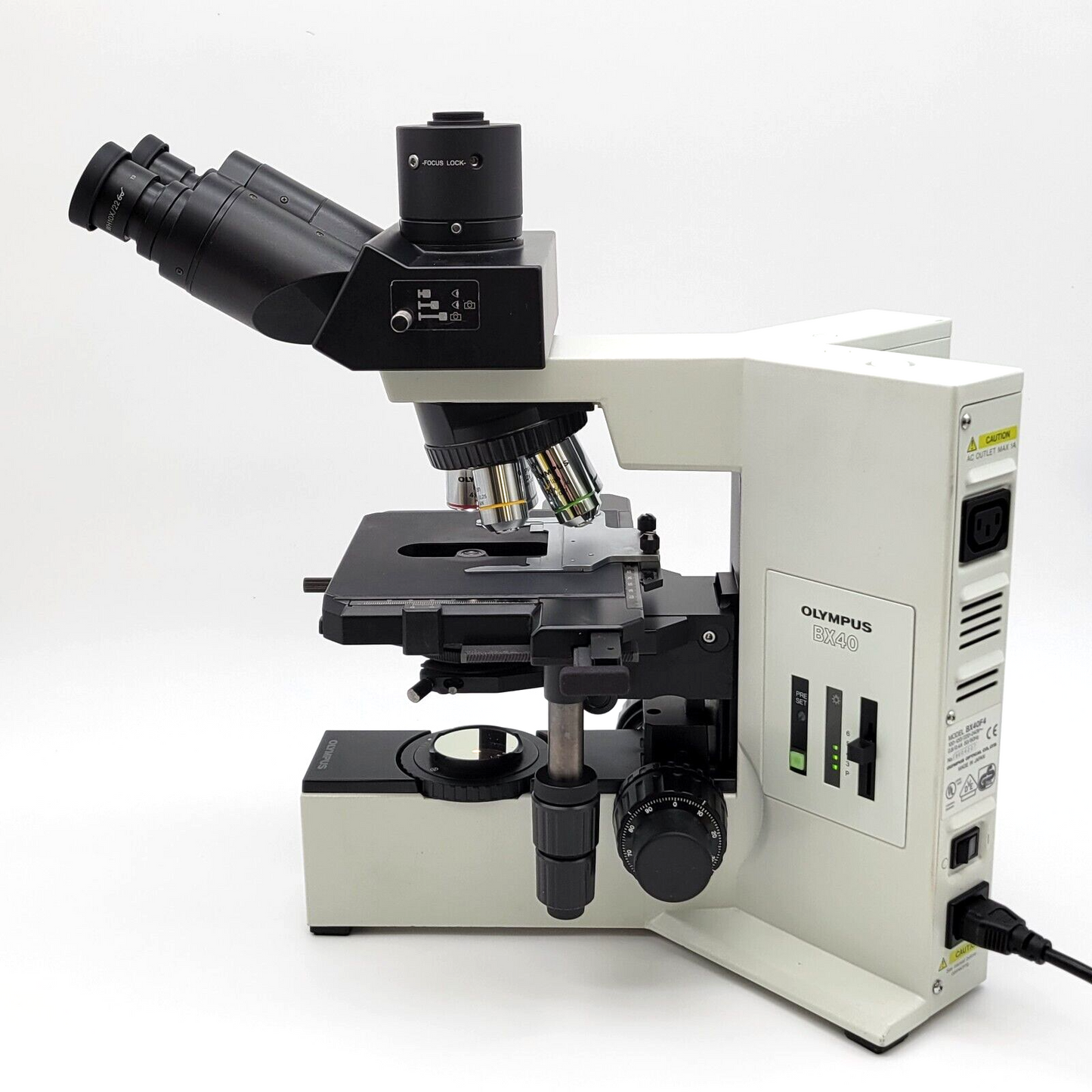 Olympus Microscope BX40 with Trinocular Head and 2X Objective - microscopemarketplace
