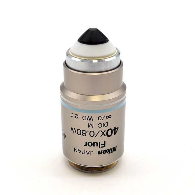 Nikon Microscope Objective Fluor 40x / 0.8W DIC M Water Immersion - microscopemarketplace