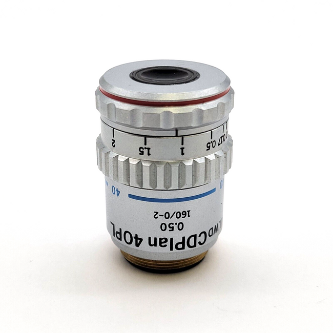 Olympus Microscope Objective ULWD CDPlan 40PL 40x Phase Contrast - microscopemarketplace