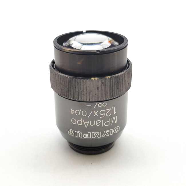 Olympus Microscope Objective MPlanApo 1.25x - microscopemarketplace