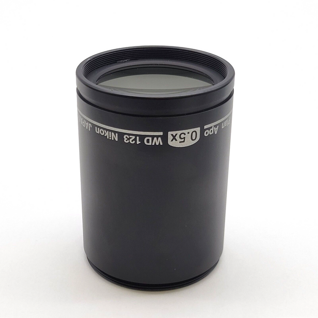 Nikon Stereo Microscope Objective Plan Apo 0.5x WD 123 Lens - microscopemarketplace
