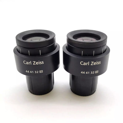 Zeiss Microscope Eyepiece Pair Pl 10x/18 444132 Focusing Eyepieces - microscopemarketplace