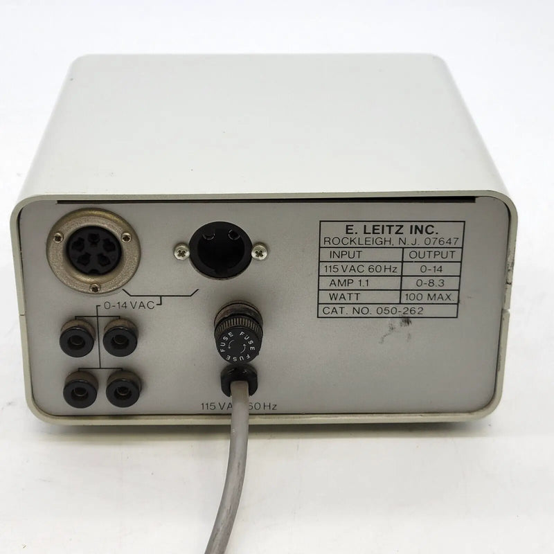 Leitz Wild Leica Microscope Halogen Lamphouse Power Supply 050-262 - Microscope Marketplace