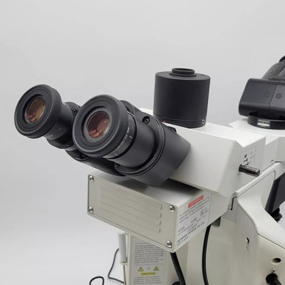 Olympus Microscope BX46 w. Front to Back Bridge, 2x & Fluorites Pathology / Mohs - Microscope Marketplace