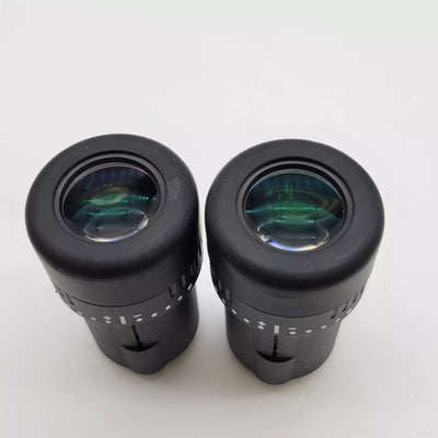 Leica Stereo Microscope 25x/9.5 Eyepieces 10450025 w. Reticle 25x Eyepiece Pair - Microscope Marketplace