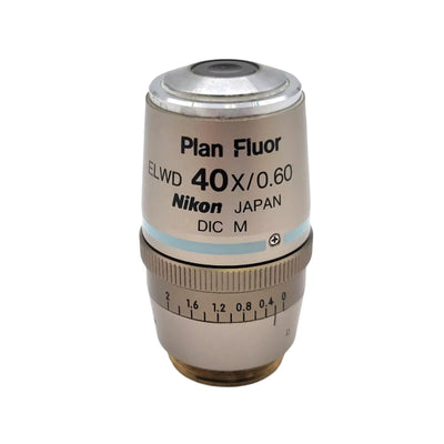 Nikon Microscope Objective Plan Fluor ELWD 40x with Correction Collar - microscopemarketplace