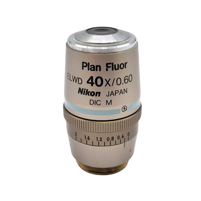 Nikon Microscope Objective Plan Fluor ELWD 40x with Correction Collar - microscopemarketplace