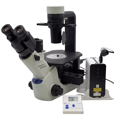 Olympus Microscope CKX53 with Phase Contrast and CoolLED Fluorescence - microscopemarketplace