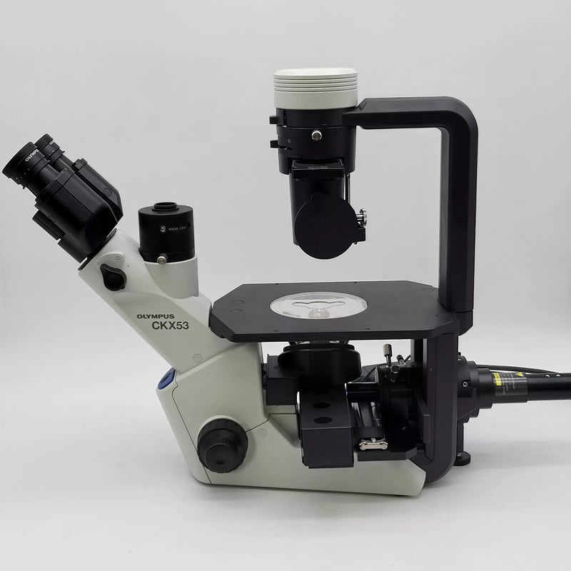 Olympus Microscope CKX53 with Phase Contrast and CoolLED Fluorescence - microscopemarketplace