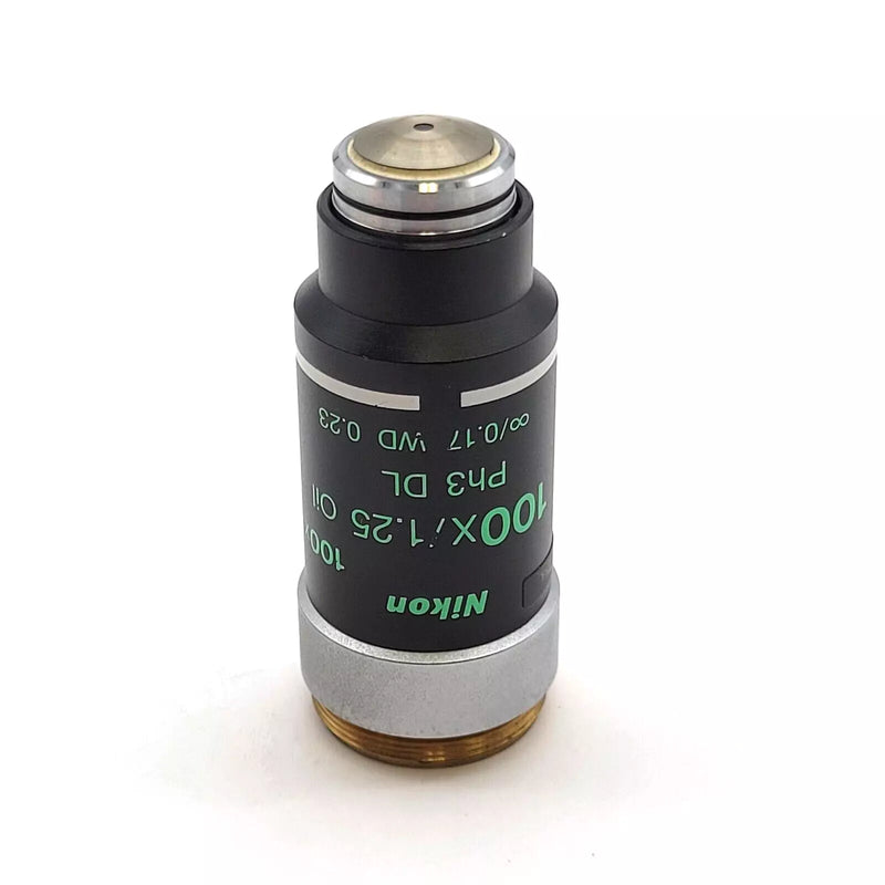 Nikon Microscope Objective 100x 1.25 Oil Ph3 DL Phase Contrast - microscopemarketplace