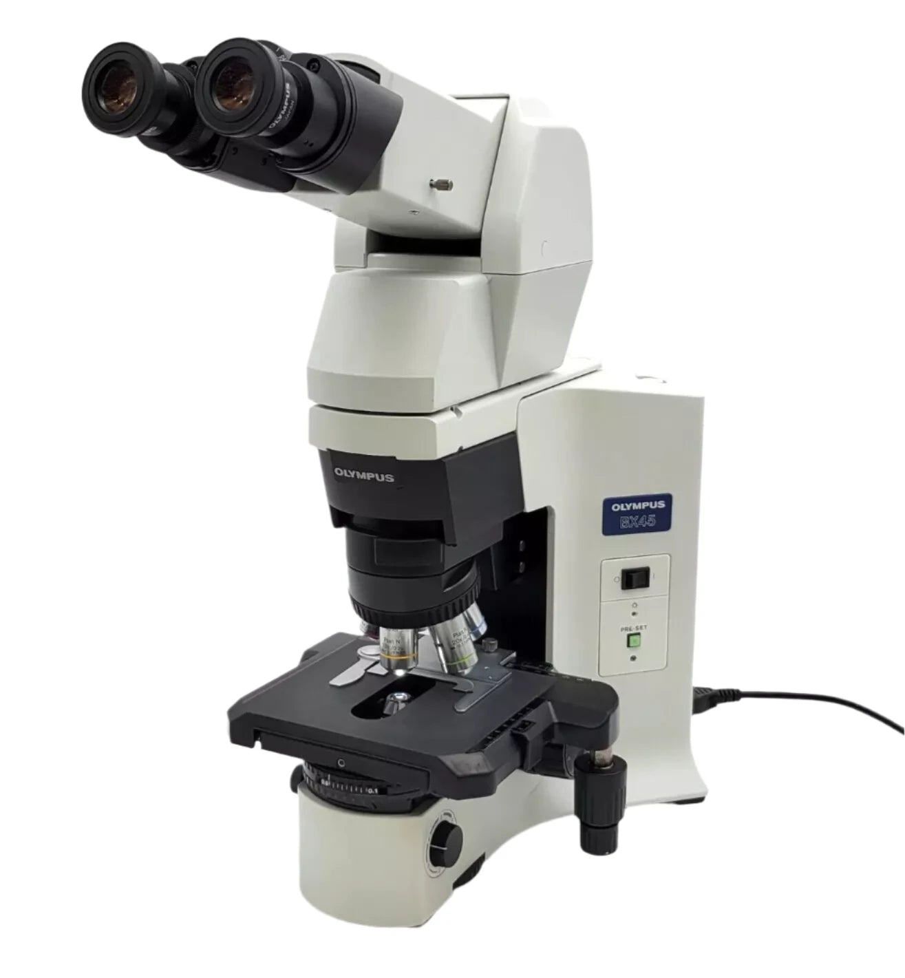 Olympus Microscope BX45 with 2x and Tilting Telescoping Head for Pathology/Mohs - microscopemarketplace