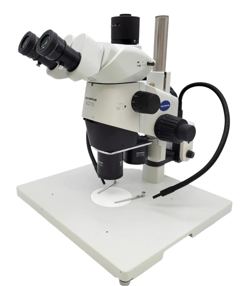 Olympus Stereo Microscope SZX10 with Dual Nosepiece & Trinocular Head - microscopemarketplace