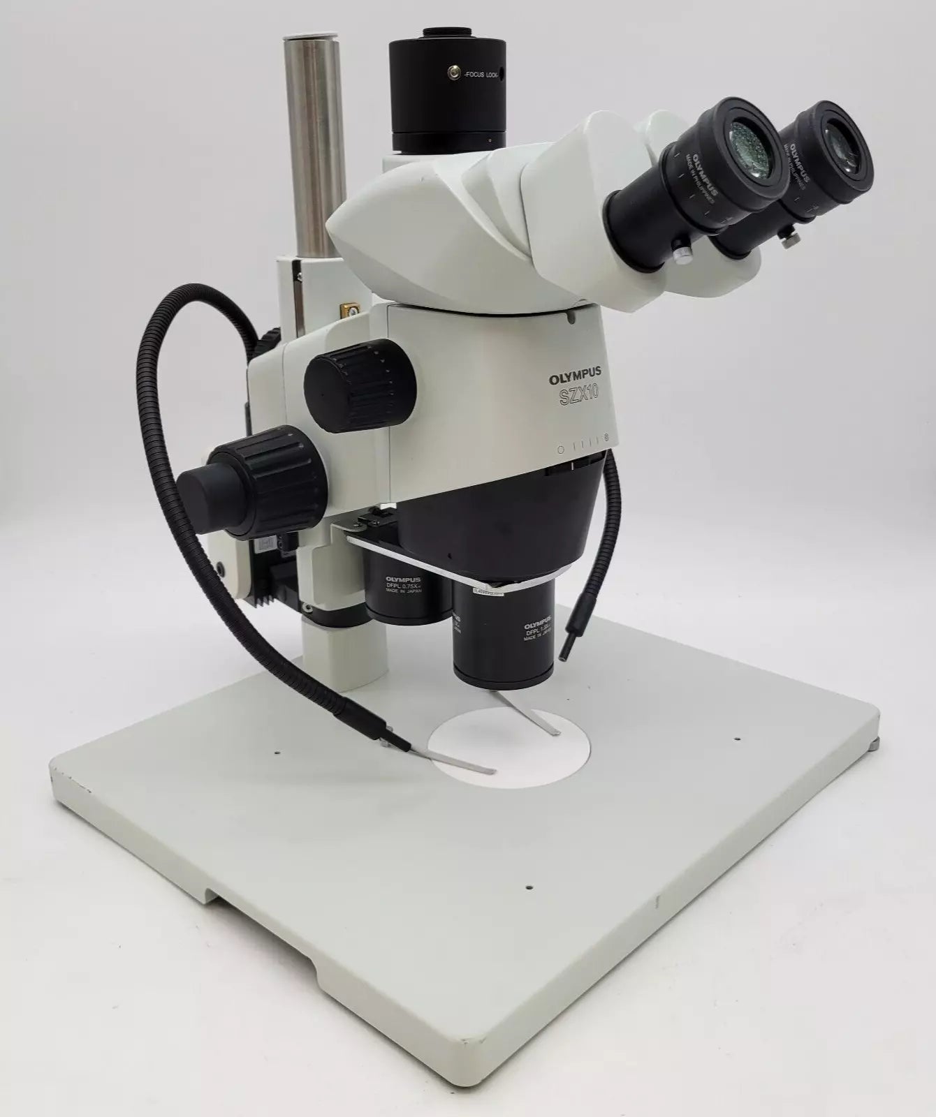 Olympus Stereo Microscope SZX10 with Dual Nosepiece & Trinocular Head - microscopemarketplace