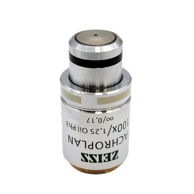 Zeiss Microscope Objective Achroplan 100x 1.25 Oil Ph3 Phase Contrast 440081 - microscopemarketplace