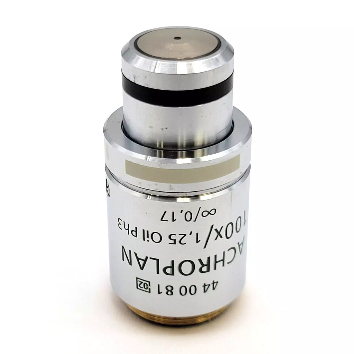 Zeiss Microscope Objective Achroplan 100x 1.25 Oil Ph3 Phase Contrast 440081 - microscopemarketplace