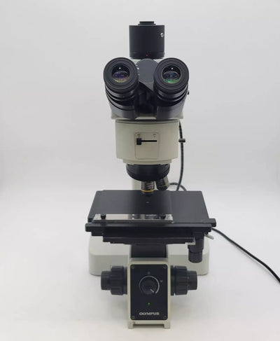 Olympus Microscope MX51 Semiconductor Inspection Metallurgy with Trinocular Head - microscopemarketplace