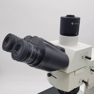 Olympus Microscope MX51 Semiconductor Inspection Metallurgy with Trinocular Head - microscopemarketplace