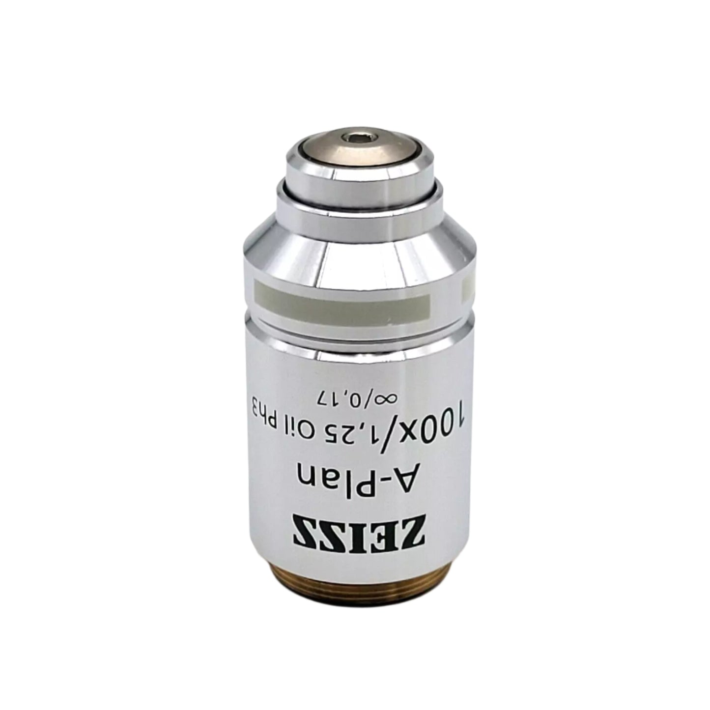 Zeiss Microscope Objective A-Plan 100x 1.25 Oil Ph3 441081-9903 Phase Contrast - microscopemarketplace