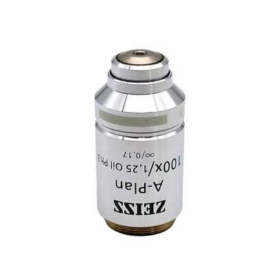 Zeiss Microscope Objective A-Plan 100x 1.25 Oil Ph3 441081-9903 Phase Contrast - microscopemarketplace