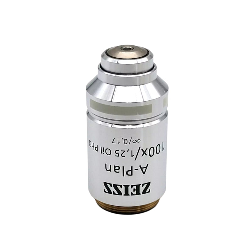 Zeiss Microscope Objective A-Plan 100x 1.25 Oil Ph3 441081-9903 Phase Contrast - microscopemarketplace