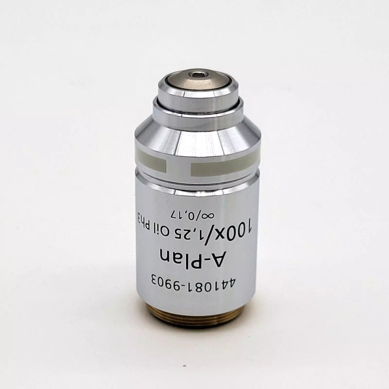 Zeiss Microscope Objective A-Plan 100x 1.25 Oil Ph3 441081-9903 Phase Contrast - microscopemarketplace