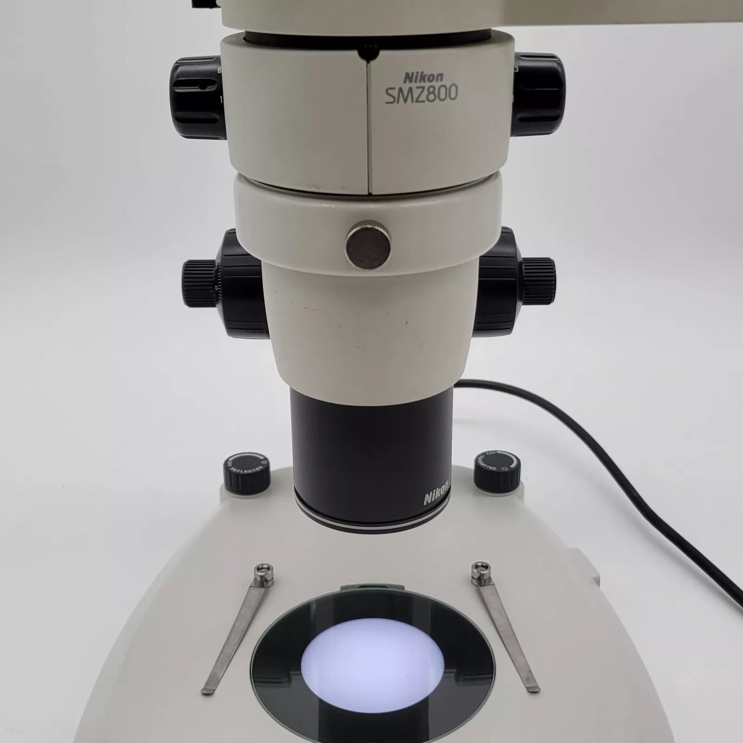 Nikon Stereo Microscope SMZ800 with Tilting Head, Photo Port & Illuminated Stand