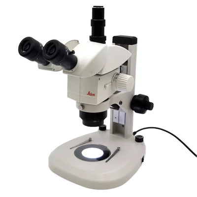 Leica Stereo Microscope M80 Trinocular w. Transmitted/Reflected LED Light Stand - microscopemarketplace