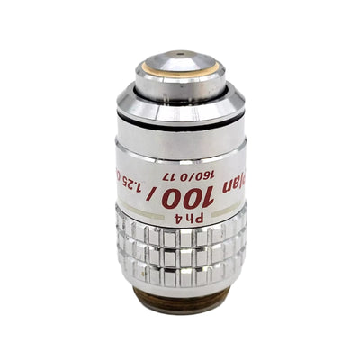 Nikon Microscope Objective Plan 100x 1.25 Oil DL Ph4 160/0.17 Phase Contrast - microscopemarketplace