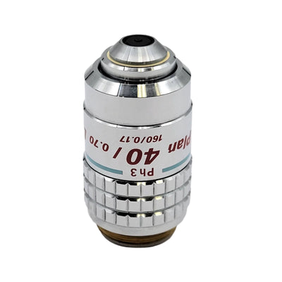 Nikon Microscope Objective Plan 40x DL Ph3 160/0.17 Phase Contrast - microscopemarketplace