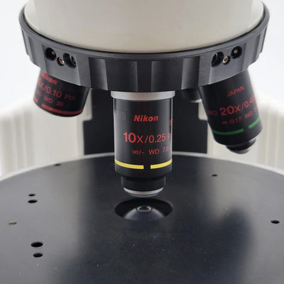 Nikon Microscope Eclipse E400 Pol with Trinocular Head - microscopemarketplace