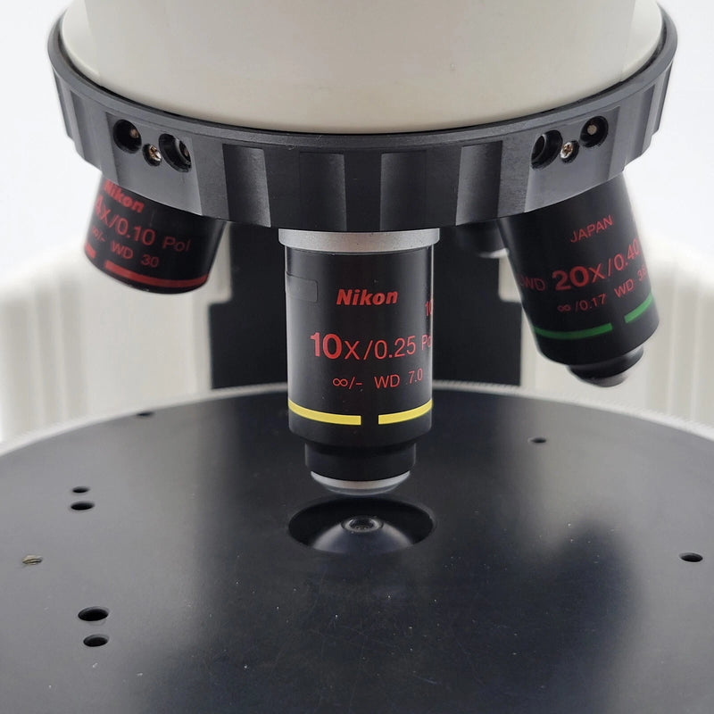 Nikon Microscope Eclipse E400 Pol with Trinocular Head - microscopemarketplace