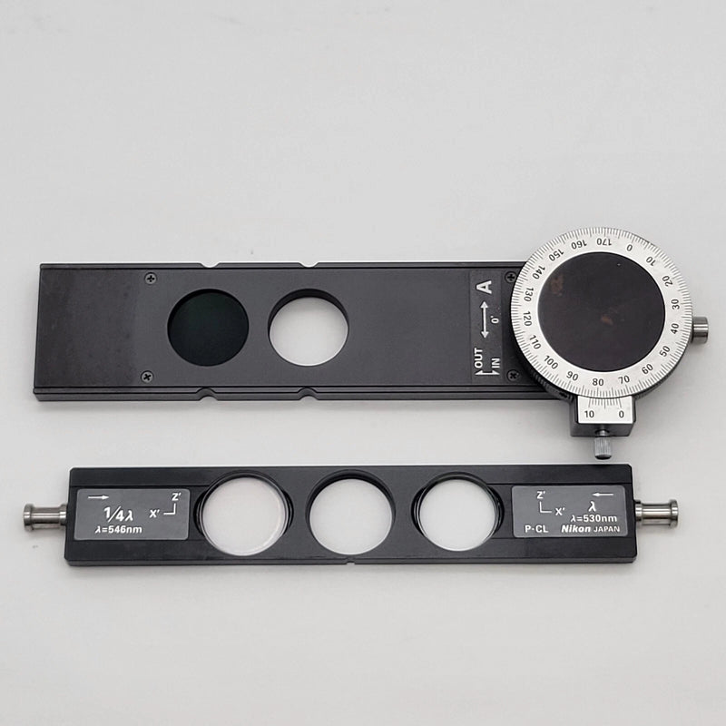Nikon Microscope P-I Intermediate Tube with Analyzer & P-CL Quarter Wave Plate - microscopemarketplace