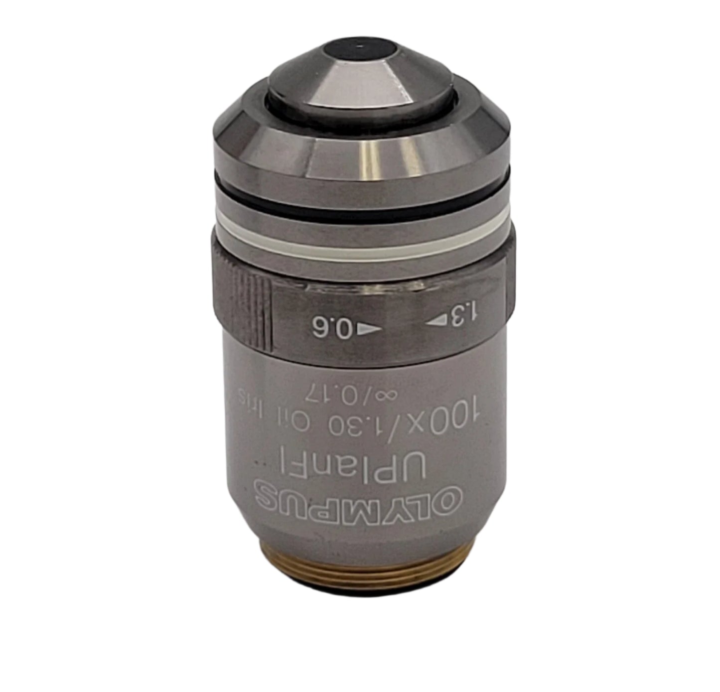 Olympus Microscope Objective UPlanFl 100x Oil with Iris Diaphragm - microscopemarketplace