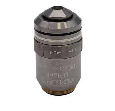 Olympus Microscope Objective UPlanFl 100x Oil with Iris Diaphragm - microscopemarketplace